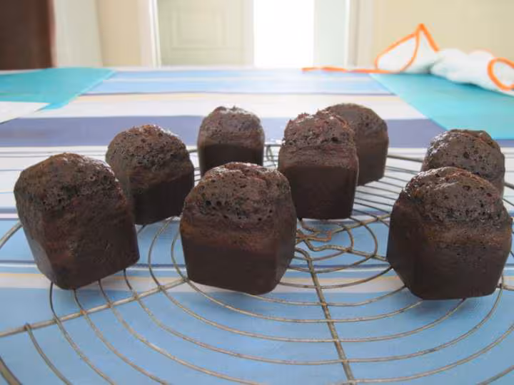 Fondants au chocolat au microvap
