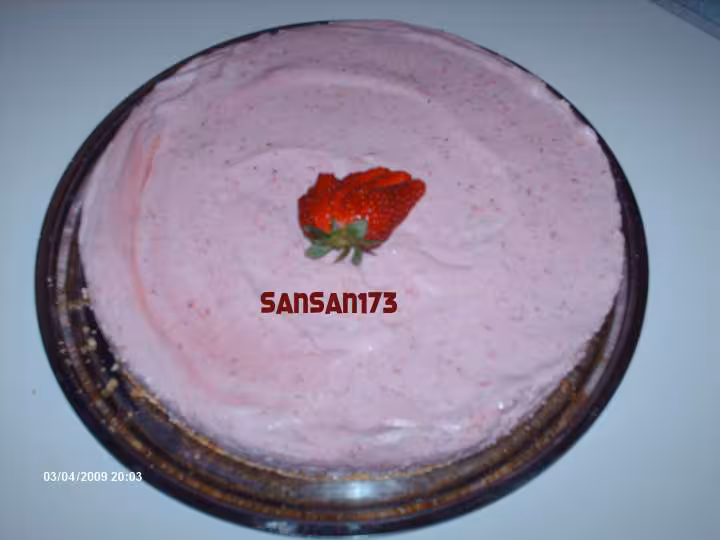 Bavarois aux fraises