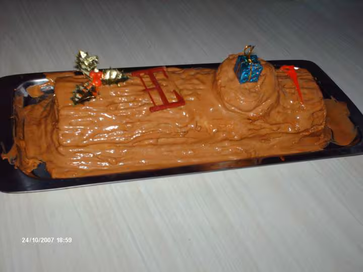Buche au chocolat au lait