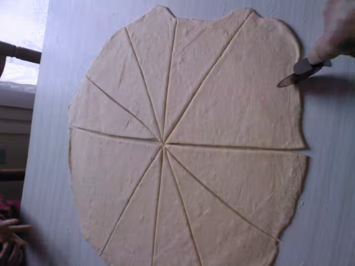 Couper des croissants