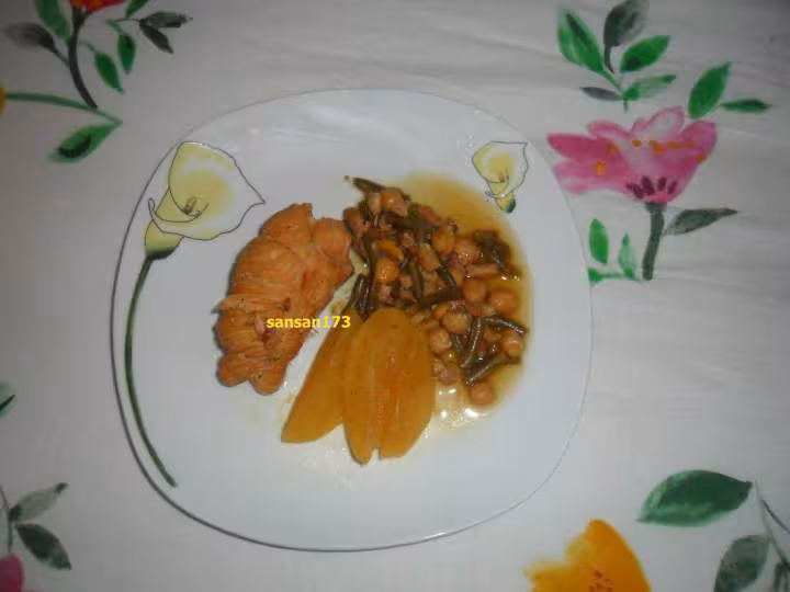 Dinde roulee a la viande hachee et concentre de tomate