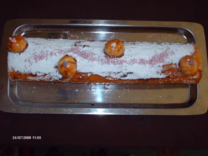 Gateau roule a la confiture de figues