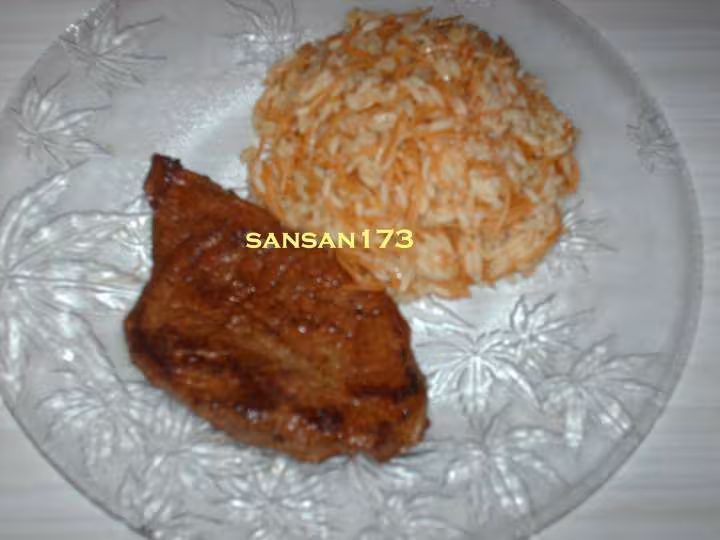 Riz libanais et viande grillee