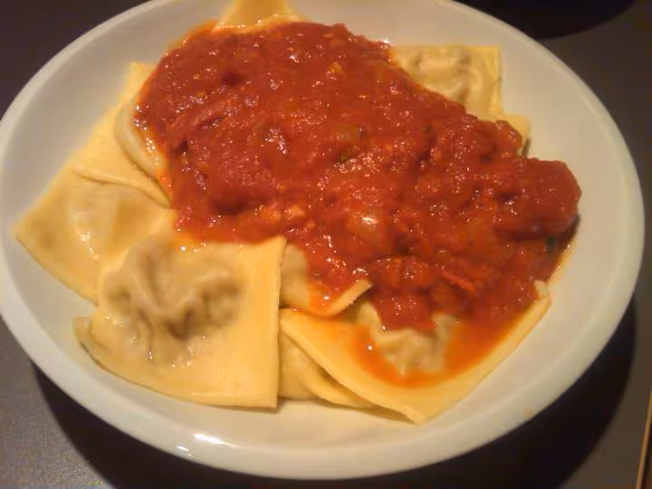 Raviolis sauce tomates