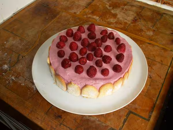 Charlotte framboise citron