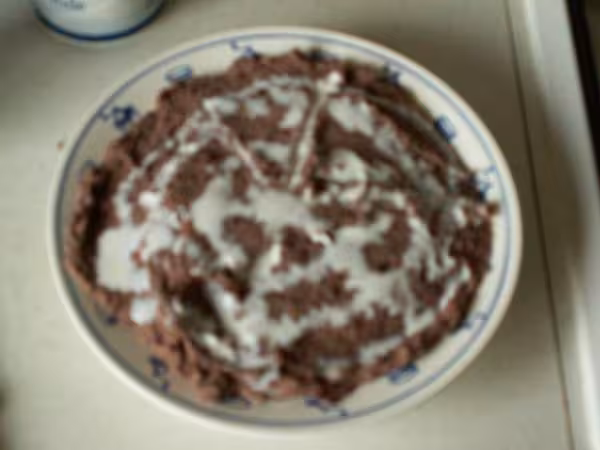 Puree haricots halloween