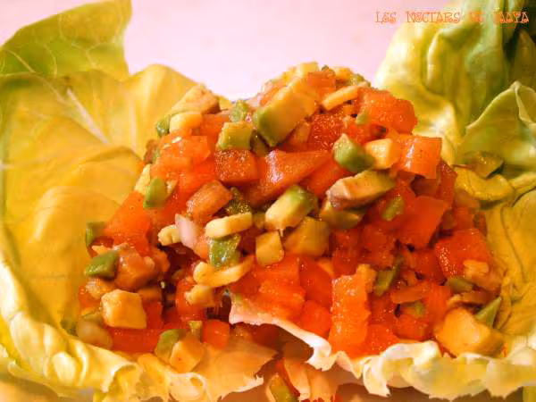 Salsa melon avocat