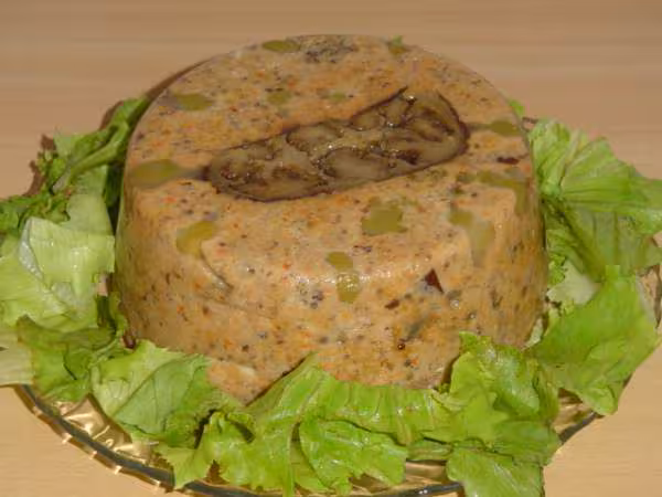 Terrine d aubergine aux olives vertes et fromage de chevre