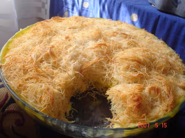 Konafa a la creme c est servi mesdames