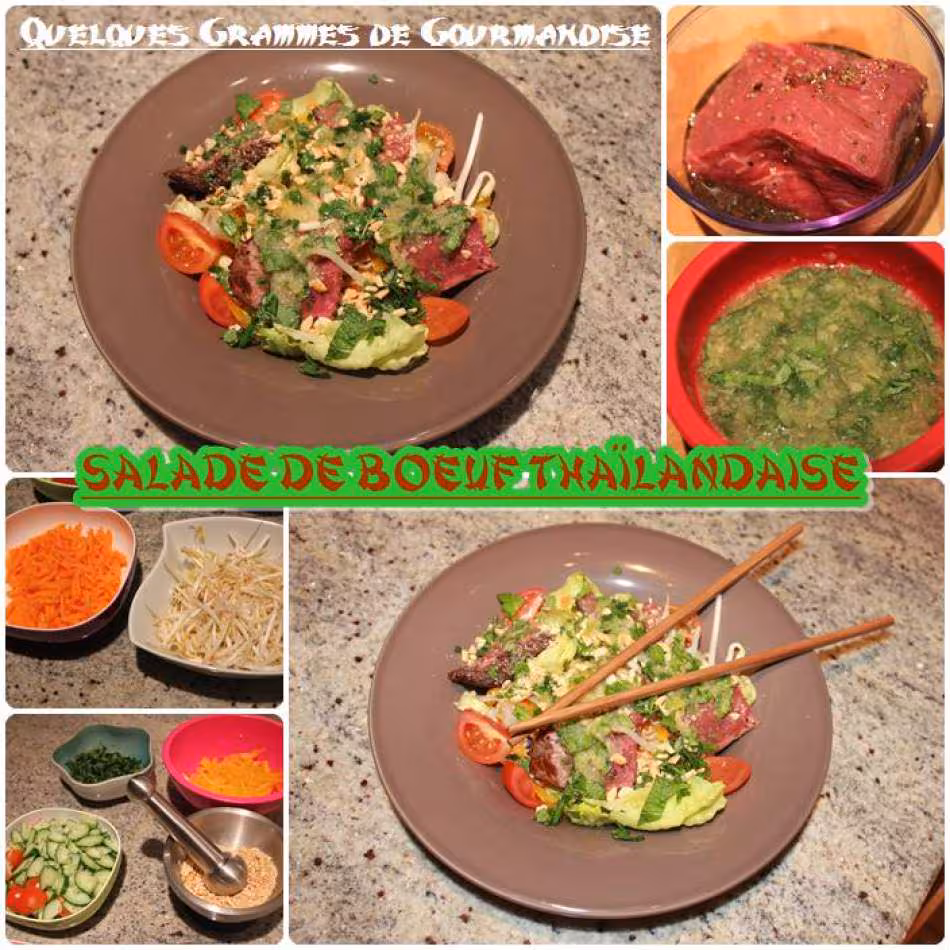 Salade de boeuf thailandaise