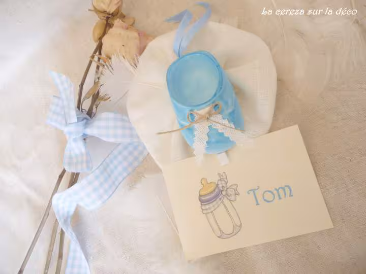 Chausson decoration bapteme