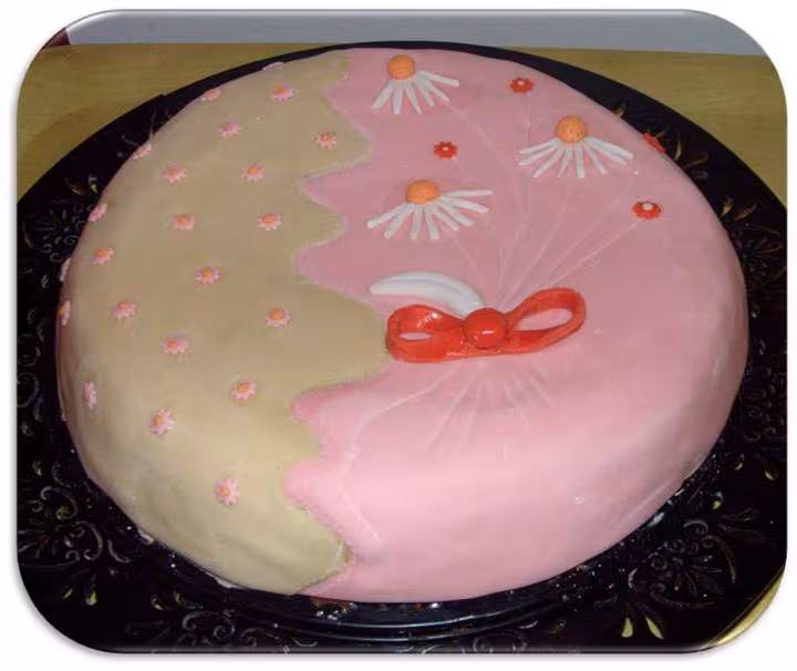 Gateau deco fleurs