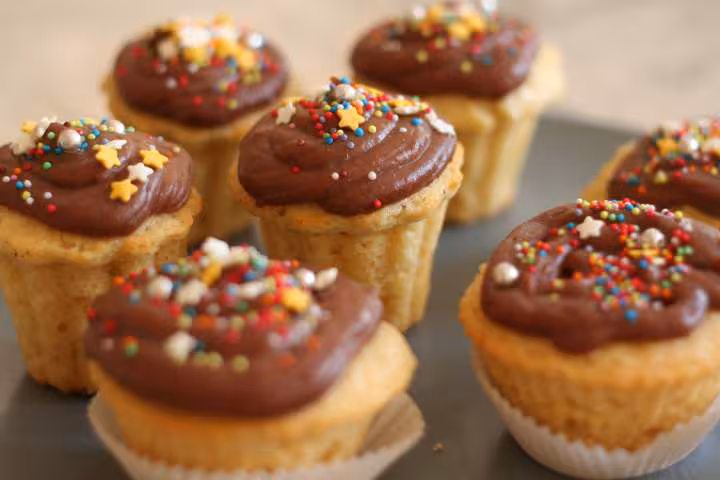 Cupcakes marron chocolat