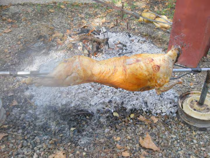 Agneau a la broche