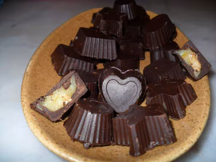 Chocolat noir et creme de citron