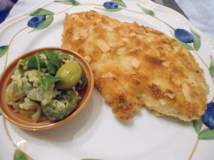 Escalopes pan es aux amandes