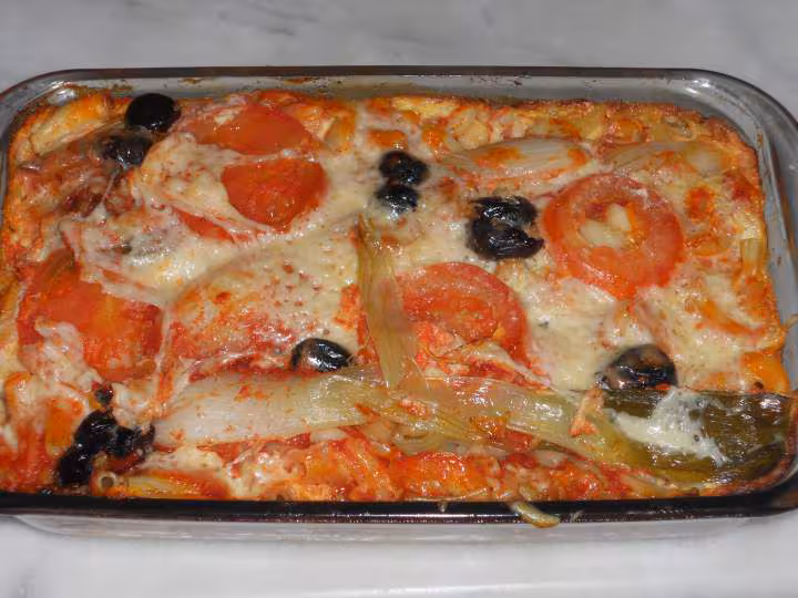 Gratin printanier de p tes