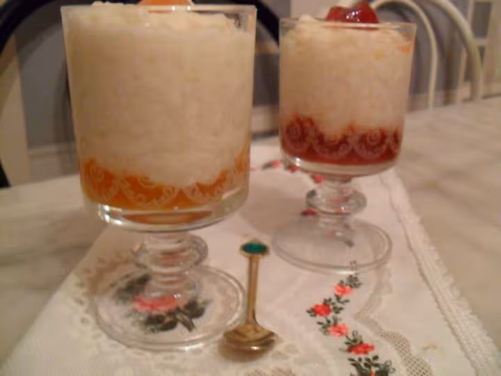 Onctueux de riz a la confiture
