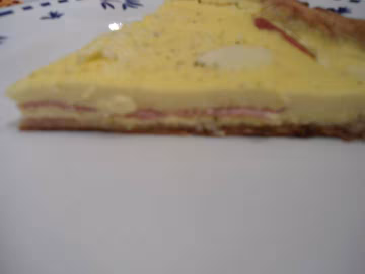 Quiche en mille feuille de jambon