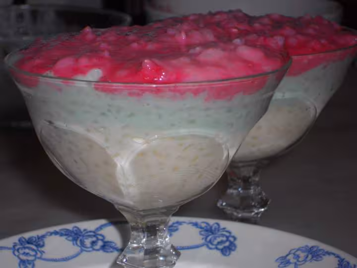 Riz au lait tricolore