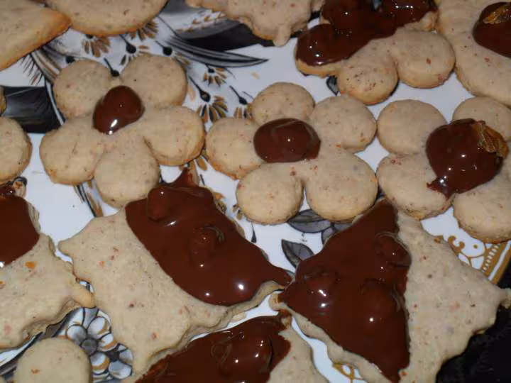 Sables au chocolat et aux raisins secs