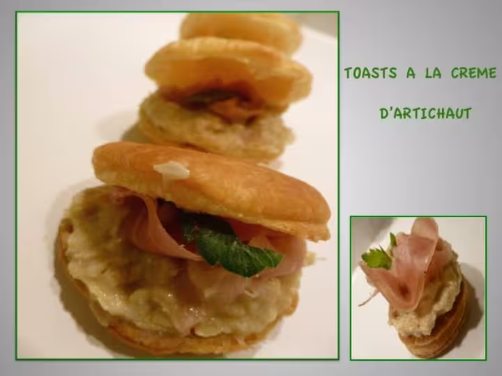 Toasts creme d artichaud