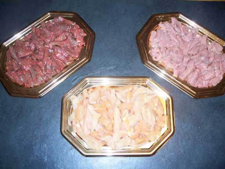 Boeuf veau poulet