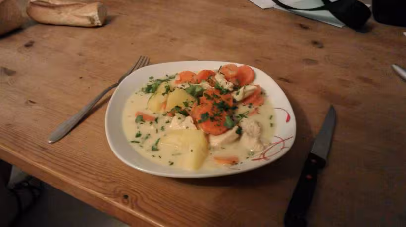 Poulet fa on blanquette