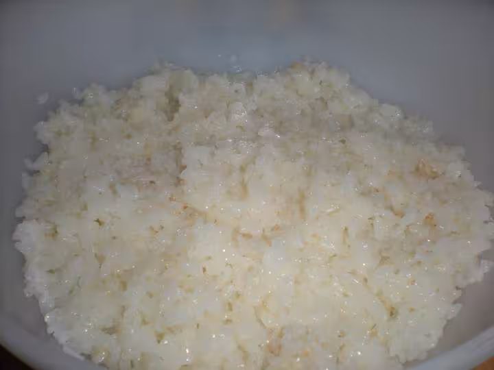 8 riz avec melange du vinaigre