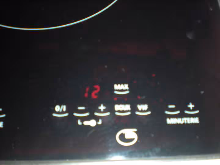 Crepes 4 prechauffage poele et cuisson au niveau 12 induction
