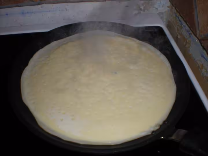 Crepes 5 cuisson recto