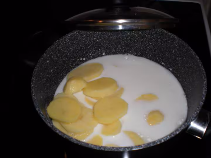 Tourte 5 cuisson des pommes de terres