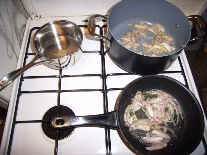 Gratin de potimarron et champignons etape 1