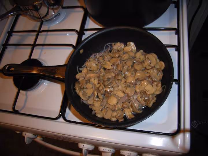 Gratin de potimarron et champignons etape 2