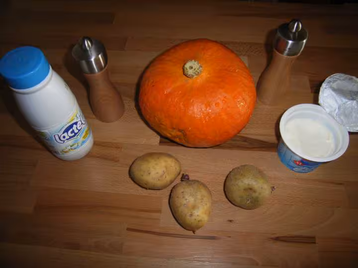 Soupe de potimarron ingredients