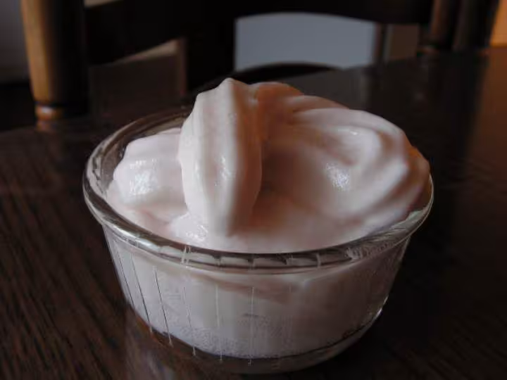 Mousse fraises au siphon