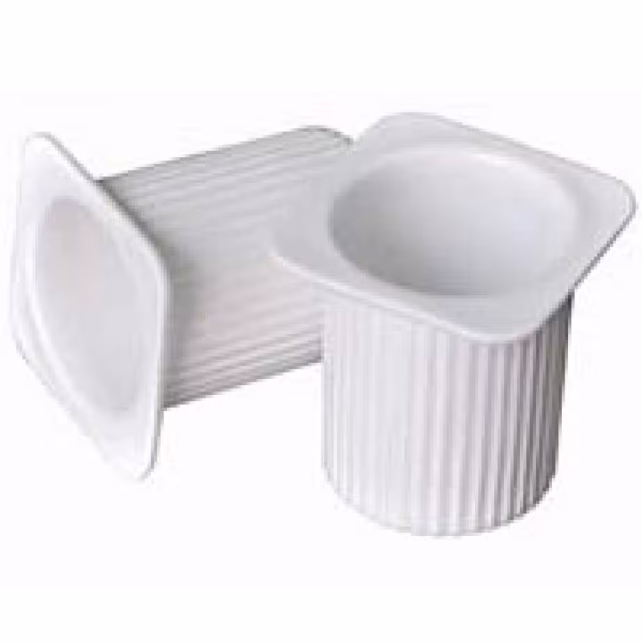 Petits pots en porcelaine imitation petit suisse