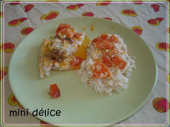 Assiette papillote de colin