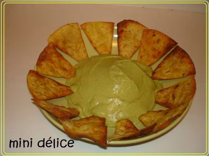 Guacamole et chips