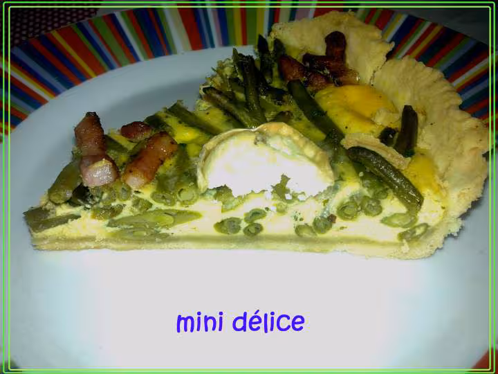 Part de quiche haricot