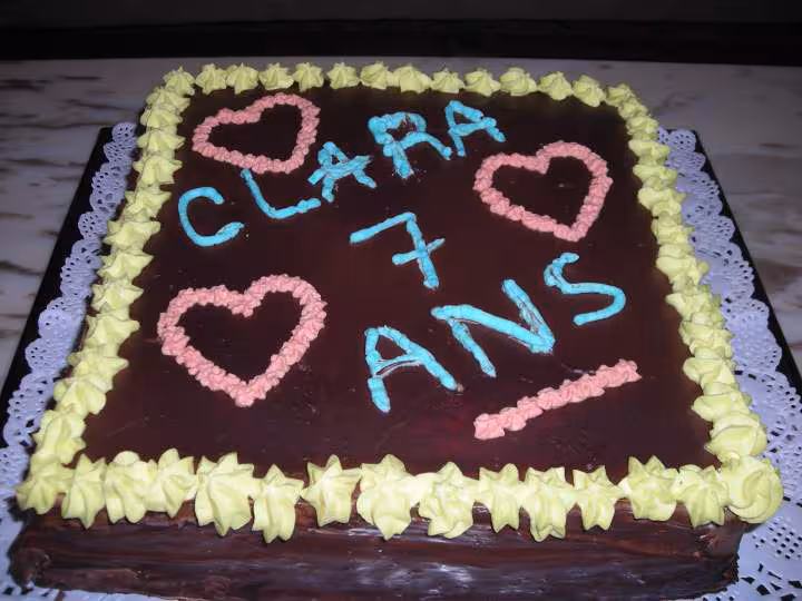 Gateau anniversaire 3 chocolats