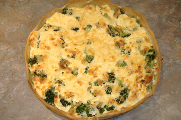 Tarte aux brocolis et fromage de brousse