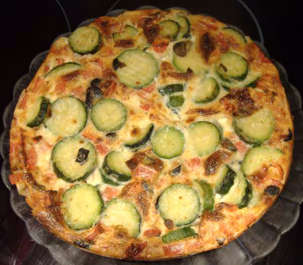 Ww quiche sans pate aux legumes