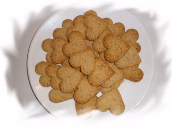Petits coeurs aux noisettes