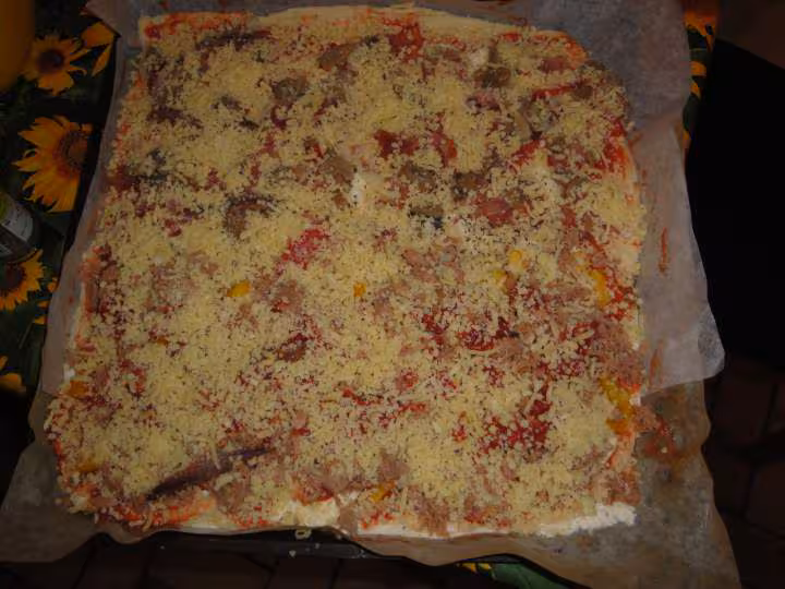 Pizza non cuite