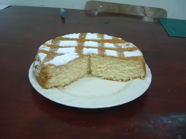 Chiffon cake tranche