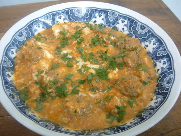 Tajine de kefta a la marocaine