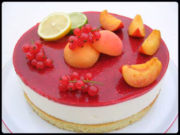 Gateau aux framboises et au vin mousseux cococitron