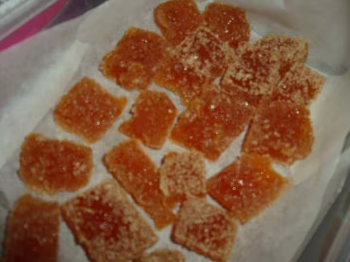 1er essai de pate de fruit potiron canelle