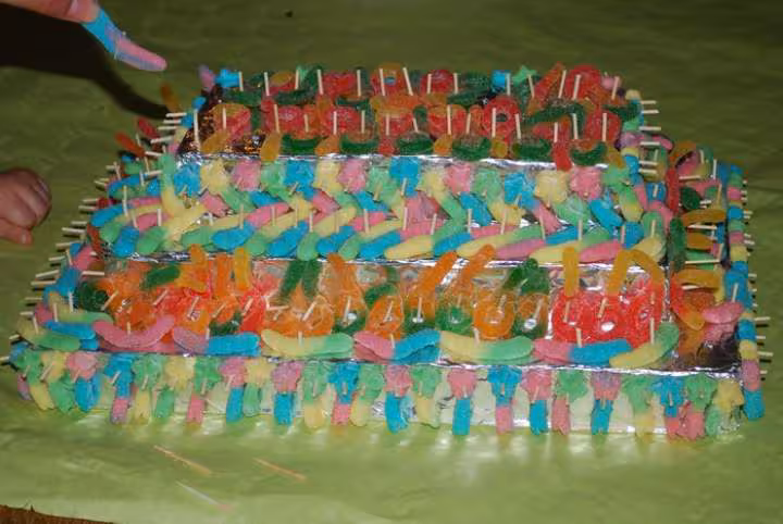 Gateau de bonbons vegetariens